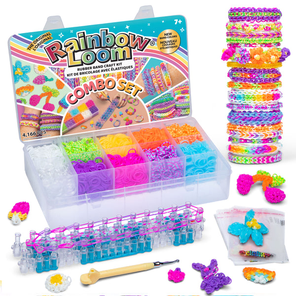 R0089 Rainbow Loom - Combo set 4,000pcs bands in 9 colors (case pack 6) $9.95 each